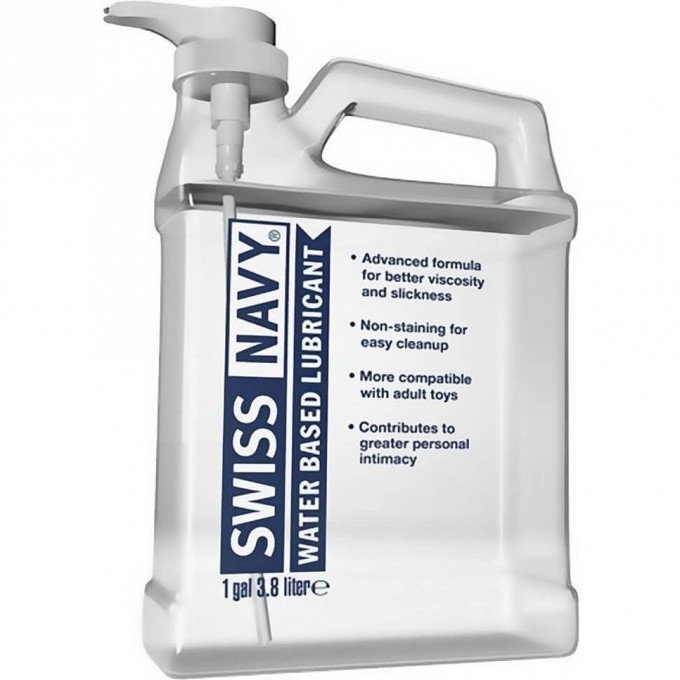 Лубрикант SWISS NAVY Water-Based Lubricant на водной основе канистра 3,79 л. SNWB1G